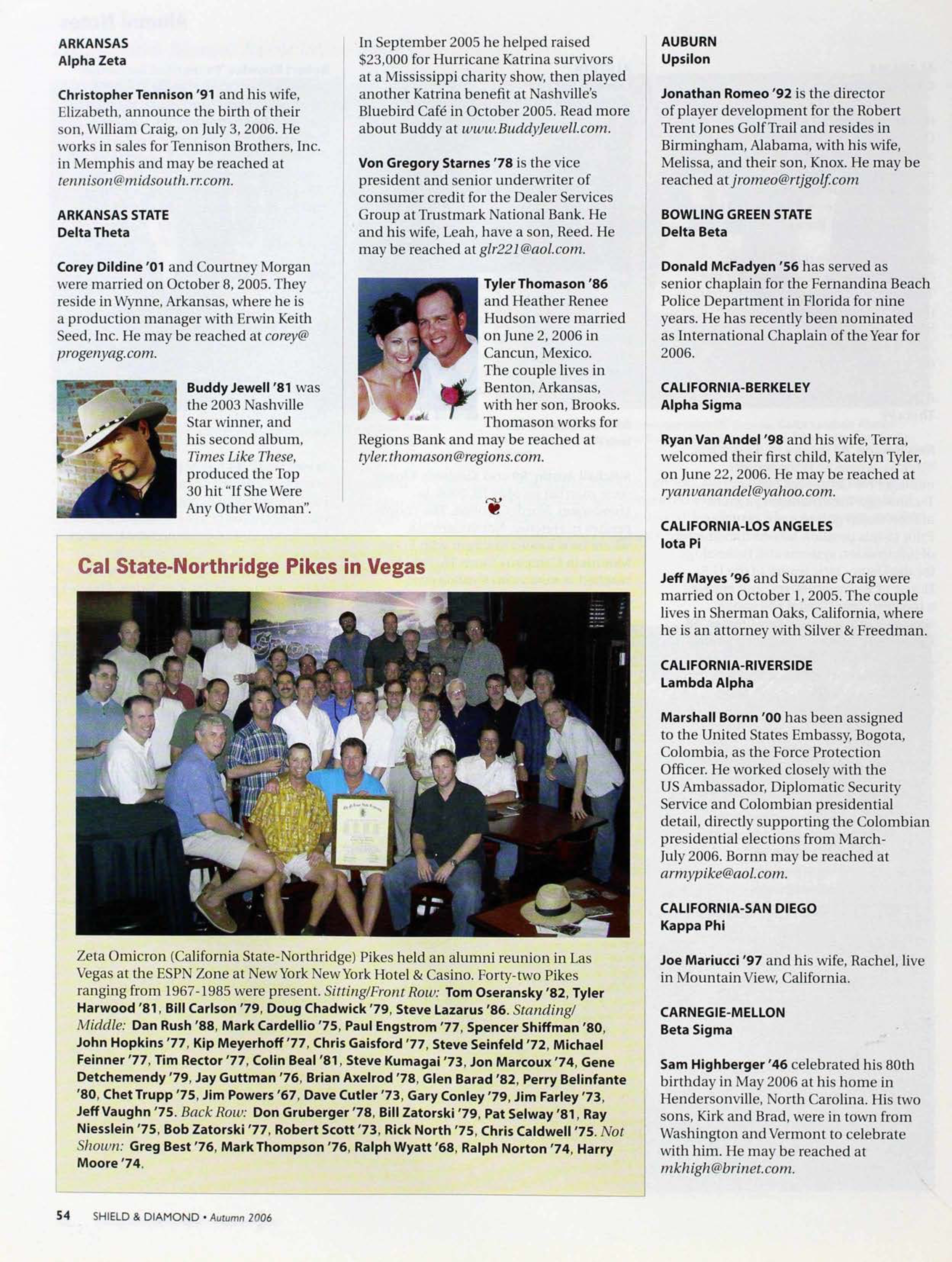 Cal State-Northridge Pikes in Vegas